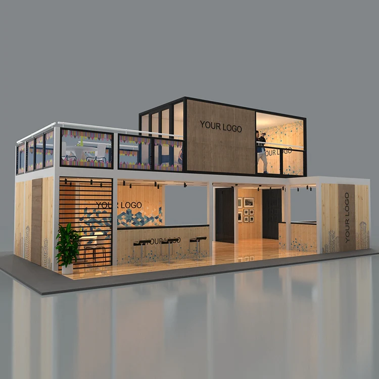 Trade Show Exhibition display Stands Exhibit Expo Builder  For Sale And Lease Convention Aluminum  Two Storeys Booth