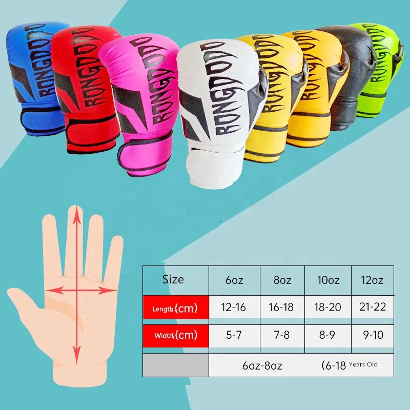 Customized Logo PU Leather Boxing Gloves Professional Training Boxing Gloves