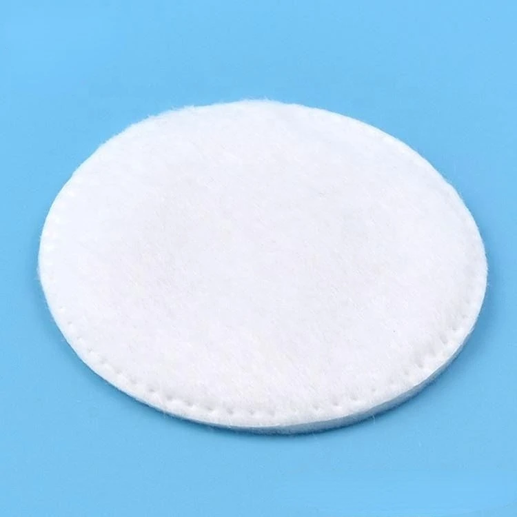 Wholesale Custom pads facial heat spunlace nonwoven make-up cotton pad