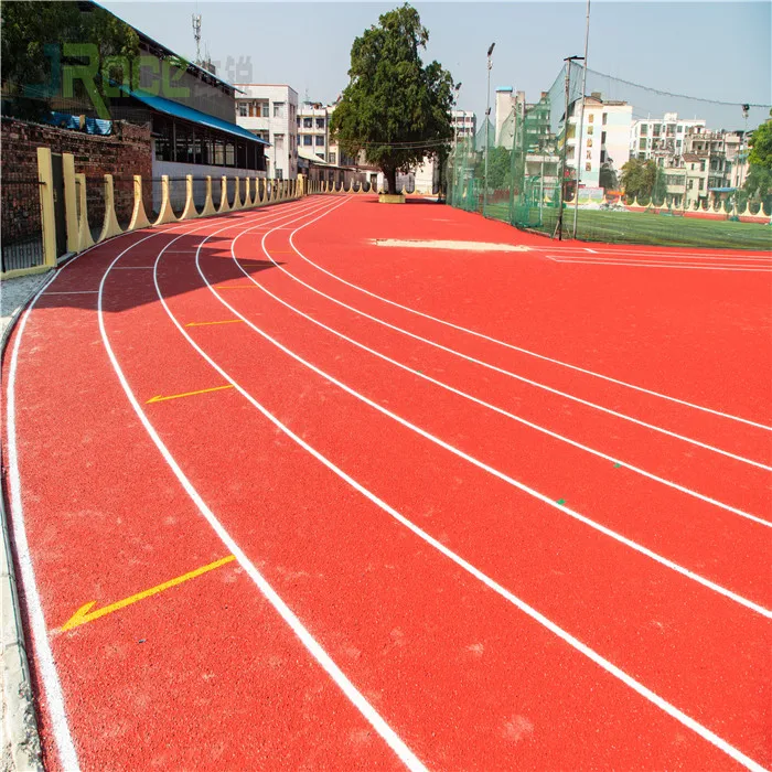 Прошедшая одобрение поверхность беговой дорожки IAAF наружное напольное покрытие для и полевой атлетики