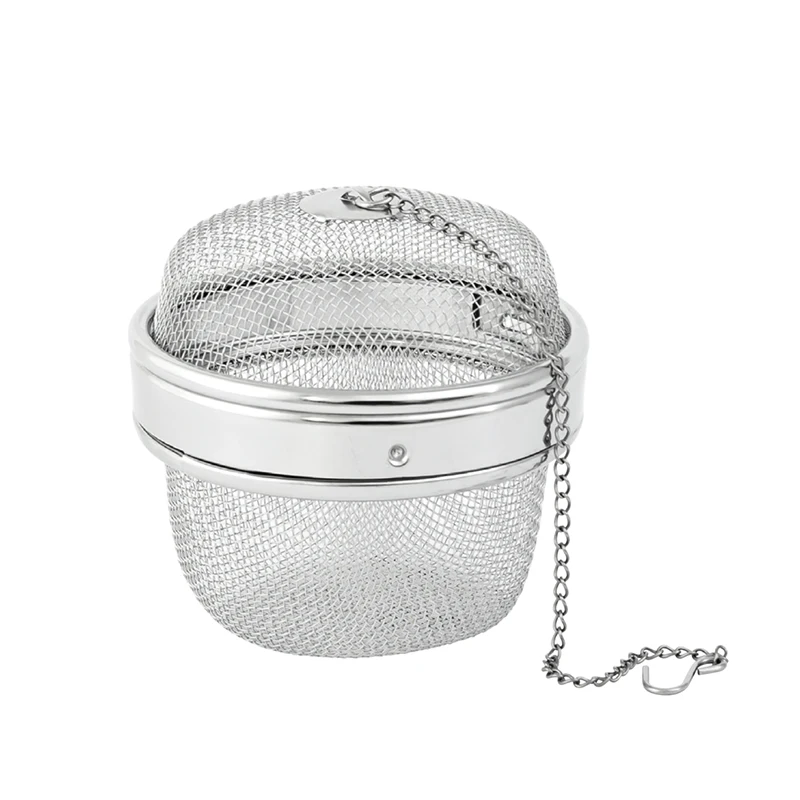 Hot sale stainless steel filtering mesh balls spices ball with hanging chain