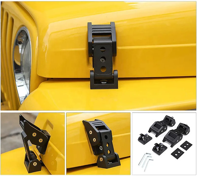 Car Auto Spare Parts For Jeep Wrangler JL Accessories Hood Latch Locking Catch Buckle Hold Down