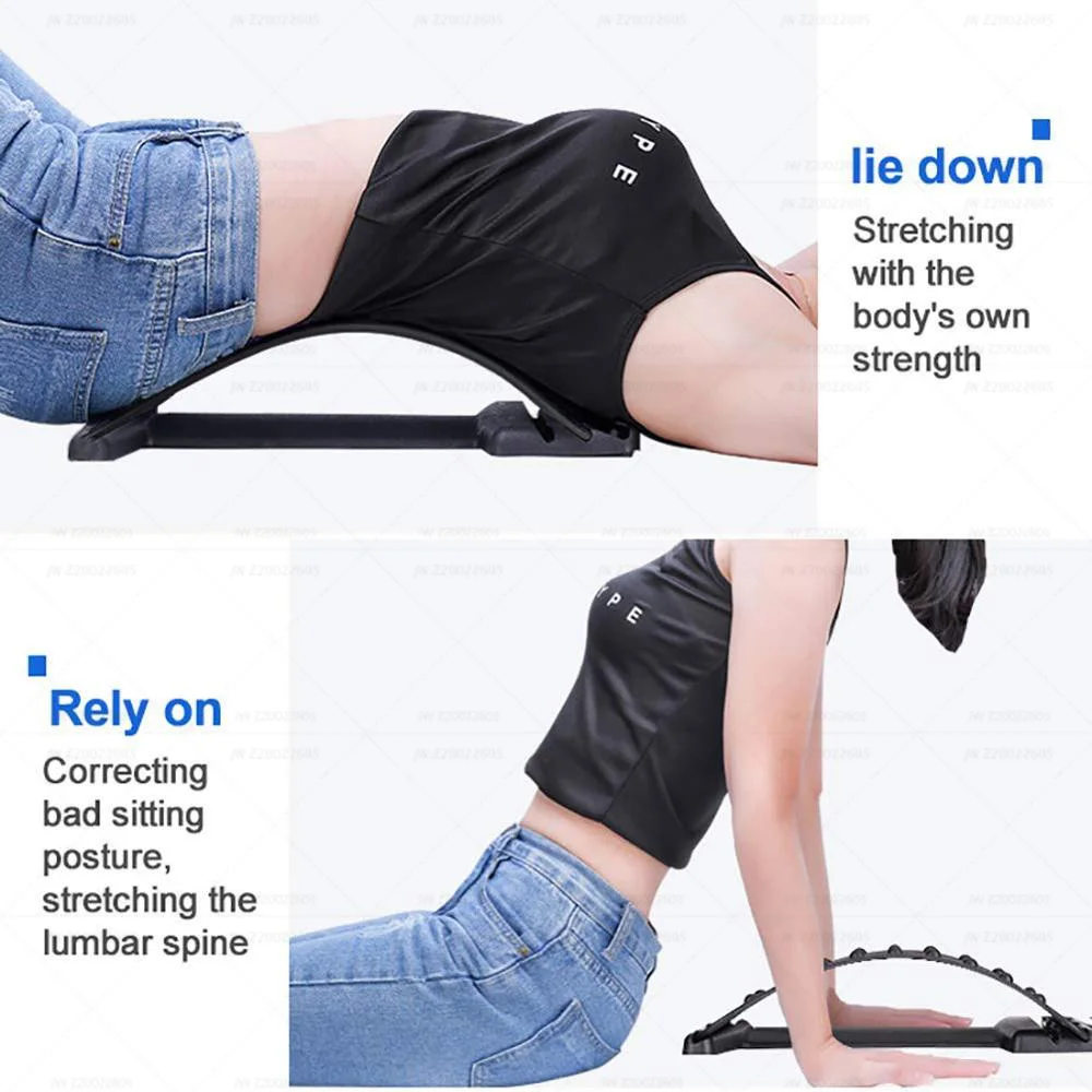 Multi Level Back Stretching Device,Back Stretcher for Lower Back Pain Relief,Orthopedic Back Stretcher Acupressure Device