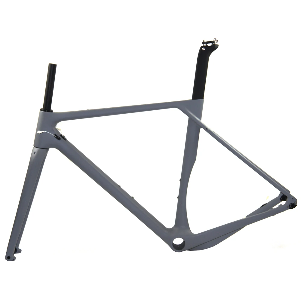 Custom Color 2021 Newest Flat Mount Disc Brake Road Cyclocross Carbon Gravel Bike Frame