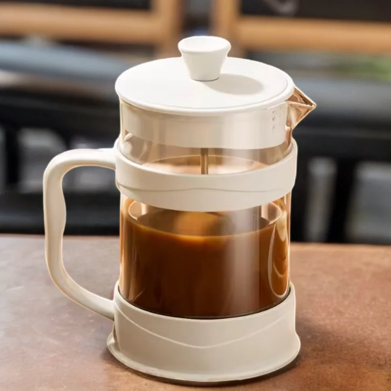 350ml/800ml/1000ml  French filter pressure pot glass tea maker hand pressure filter cup brewing cold extraction hand coffee pot