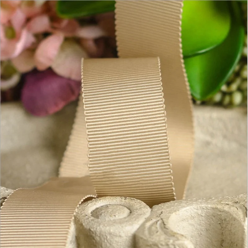 3inch picot design rayon polyester grosgrain ribbon cotton petersham ribbon for gift pack TCMD03