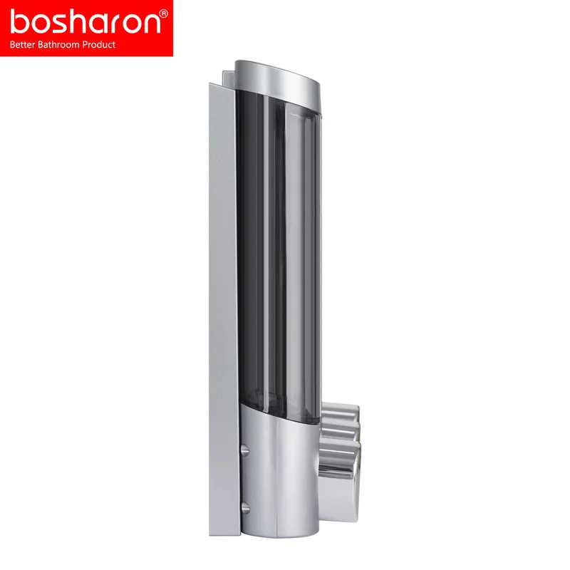 High Quality Abs Plastic Refillable Wall Mount Liquid Soap Dispenser 3 shower chamber Hotel Manual Sink shampoo Dispenser soap