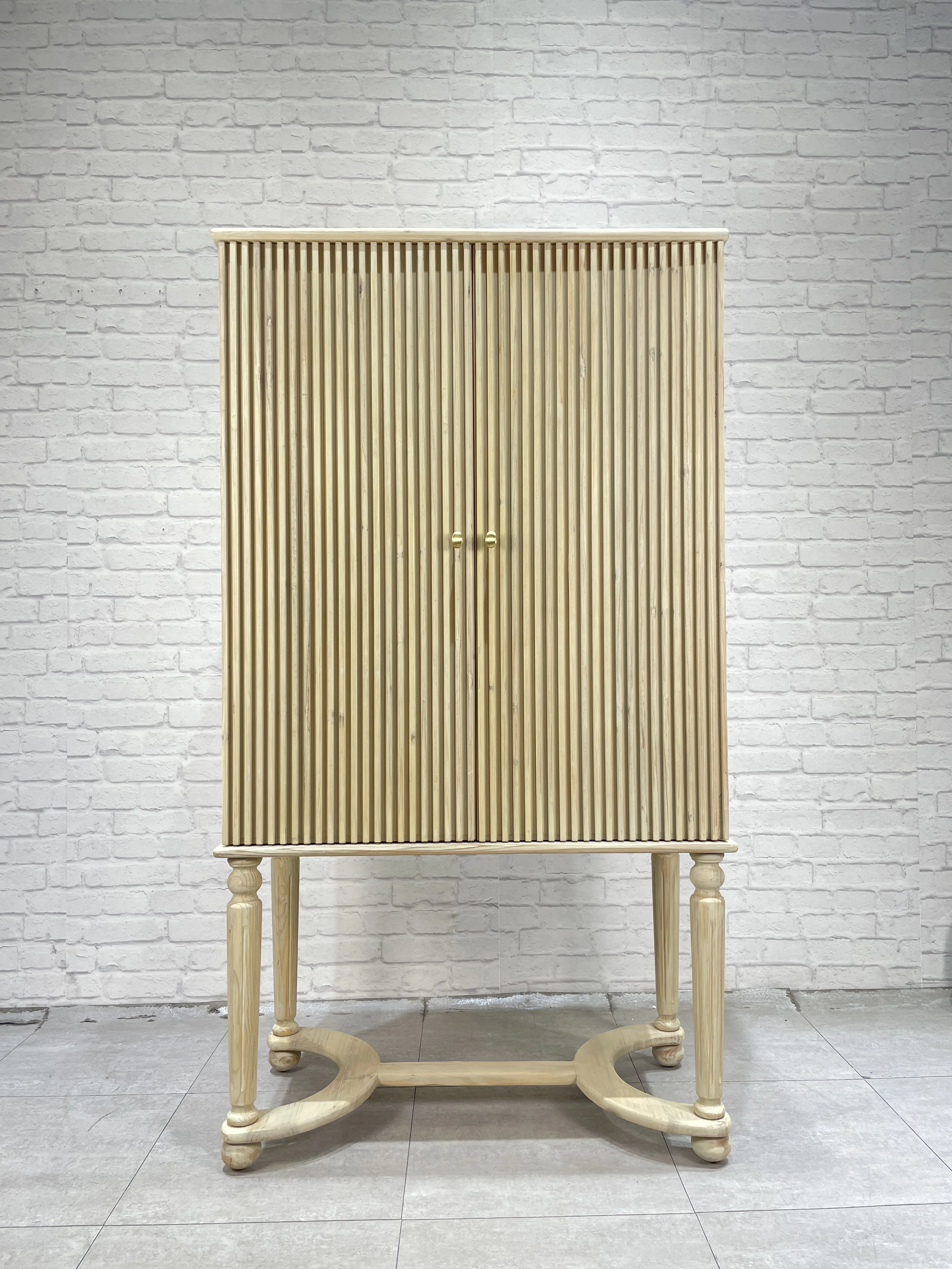 Nordic furniture modern living room cabinet design two door wardrobe closet wood storage cabinets