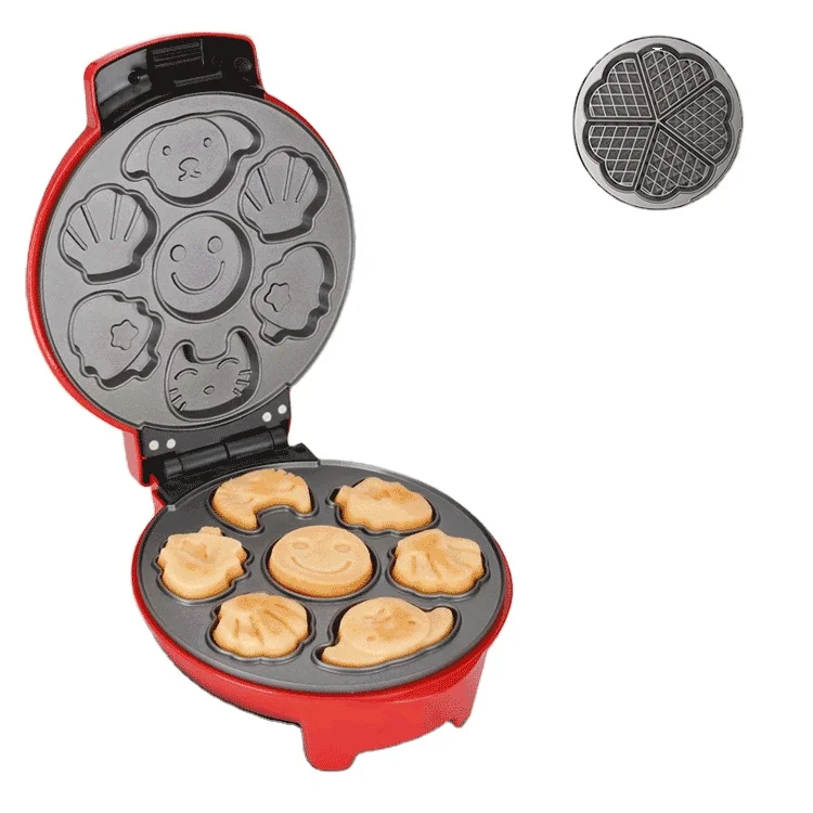 Electric Breakfast Sandwich Maker With Egg Cooker Ring Grilled Sandwich Toastie Maker Omelettes & Waffles Maker