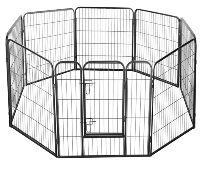 Custom large size durable galvanized Iron 8-panel heavy duty animal dog exercise pen play pen dog pen with low price
