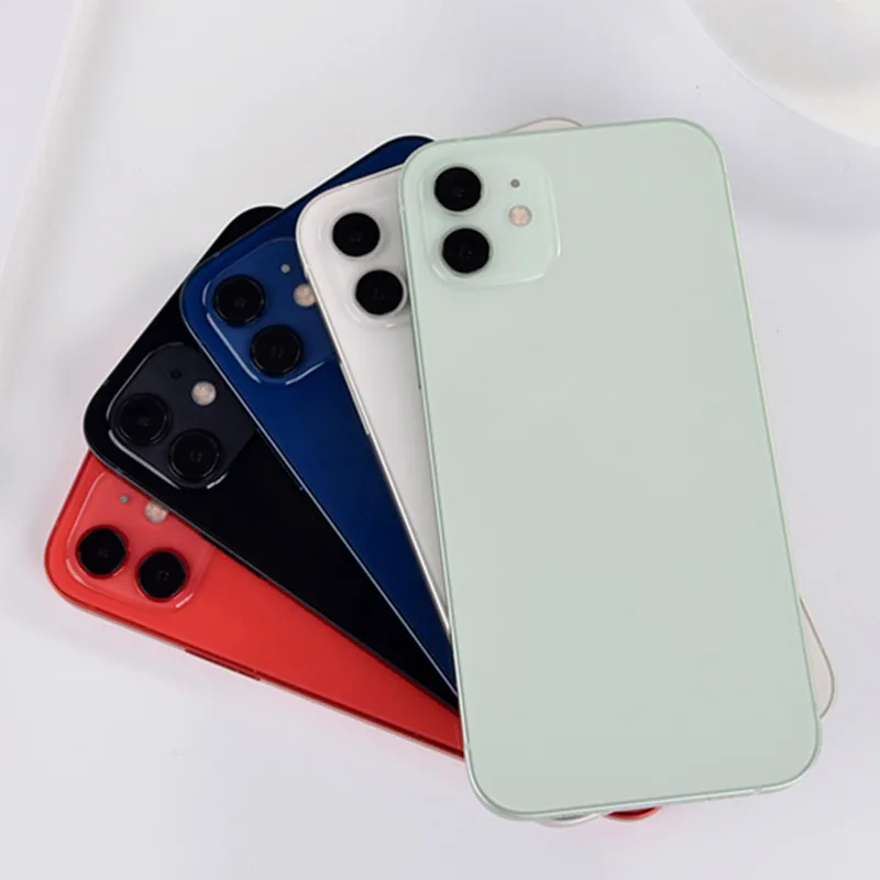 Buy Second Hand Smart Phone iPhoe 12 Asia Pacific Version Original Unlocked 128 GB Good Red Cheap Used Cell Phones for Sale