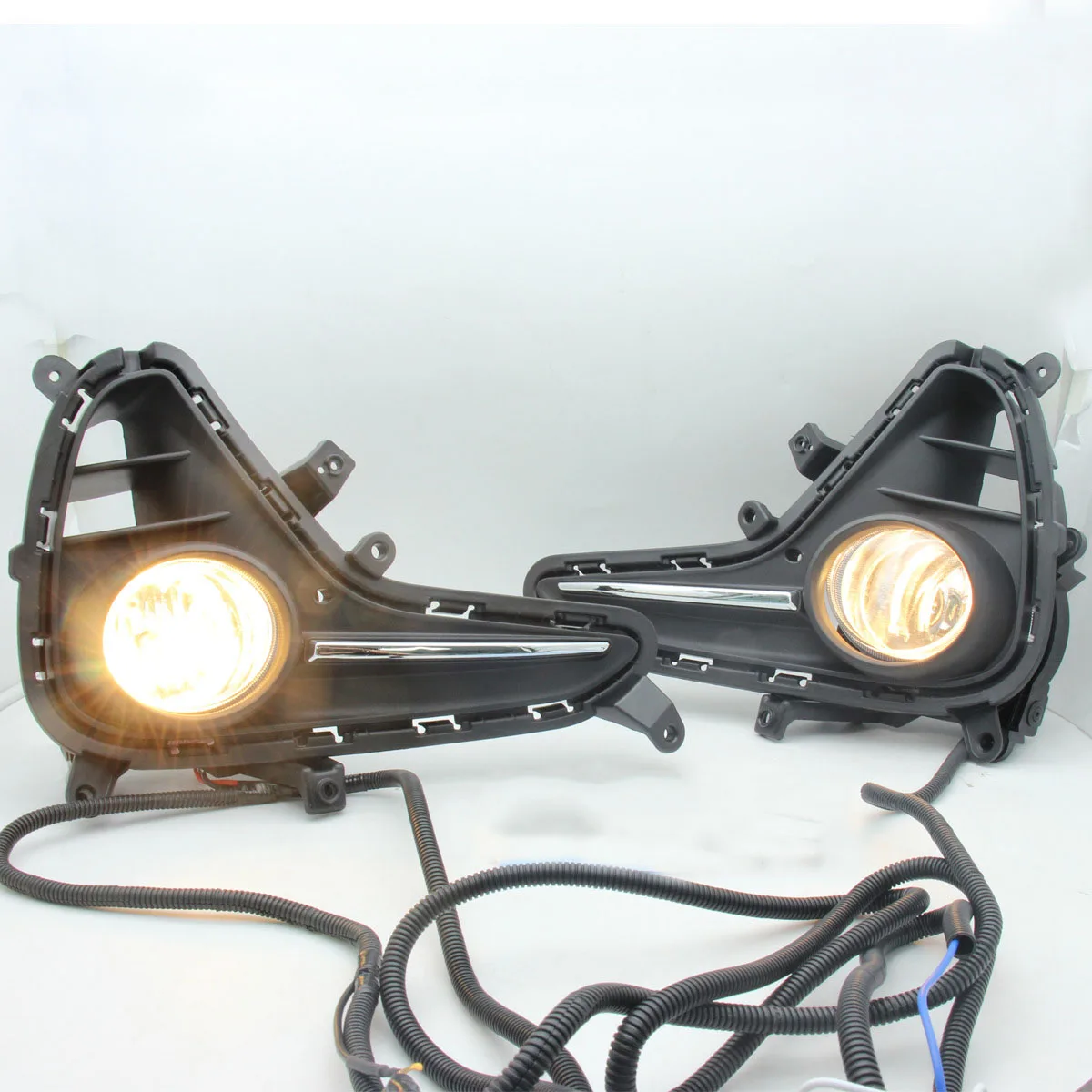 Car Front Bumper Light Foglights Fog Lamps For Hyundai Grand I10 2017 - 2018