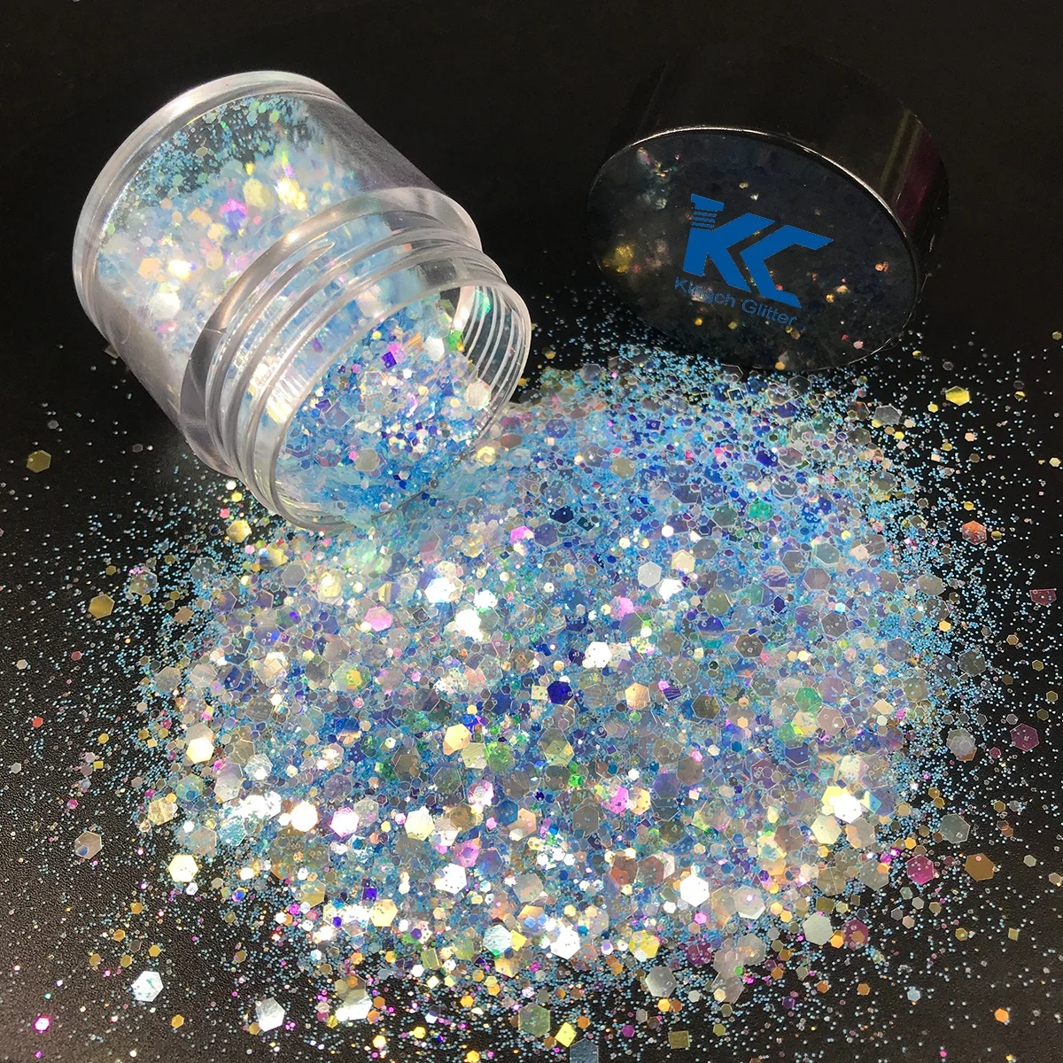 Holographic Chunky Glitter Sequins Craft Opal violet chunky glitter Flakes for Resin Tumblers Slime Nail