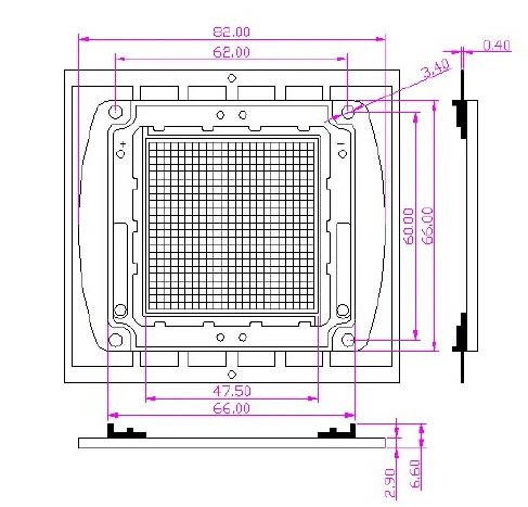 High bright 4500k 6000k 10000k white cob chip led 200w 500w