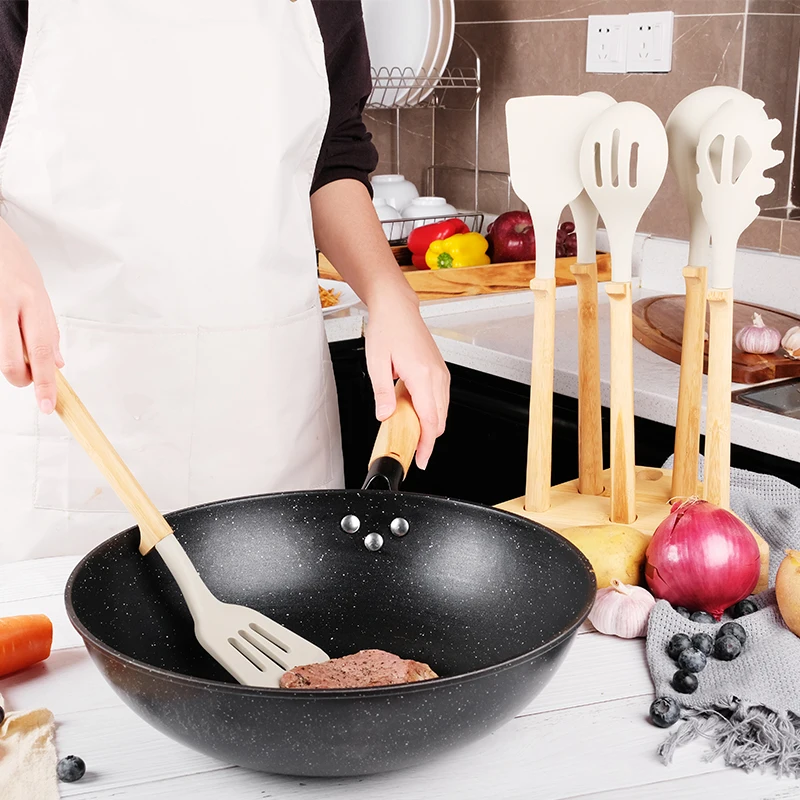 amazons top sellers 6 pcs kitchen tools & gadgets kitchen gadgets wooden kitchen utensils