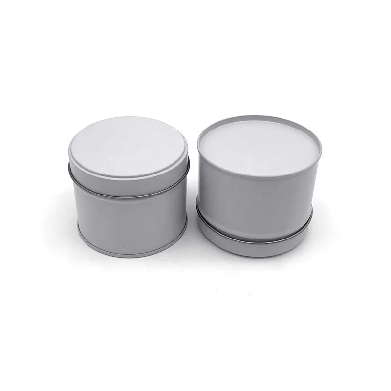 Wholesale 2oz 4oz 6oz 8oz Empty Round Black Gold Small Metal Tin Can Scented Container