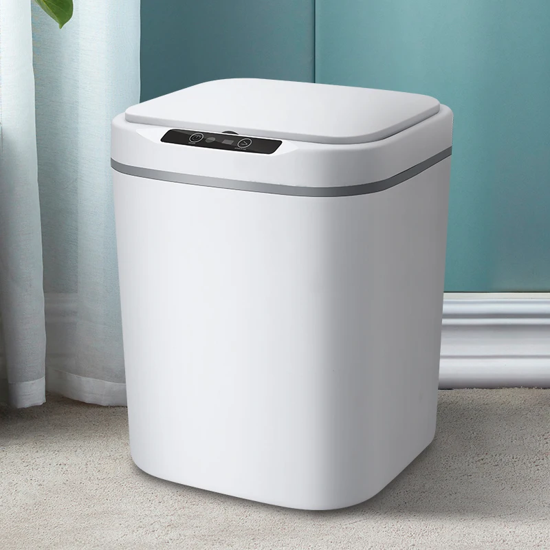 15L indoor  Smart sensor Trash Can with Odor Control System Set of 2 automatic trash can for Kitchen Bedroom Living Room Office