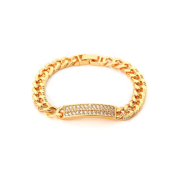 High Quality Fashion 18k Gold Color Yili Jewel Gold Bracelet For Ladies
