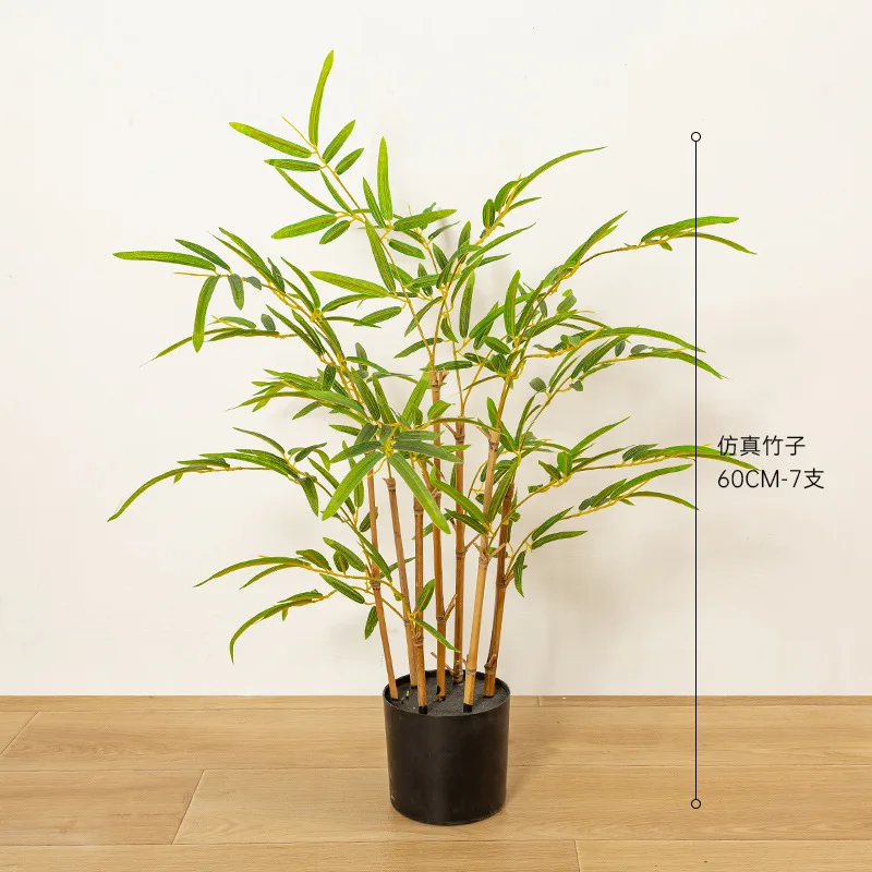 Guaranteed Quality Proper Price Wholesale Artificial Bamboo Trees Pole Landscaping Plants pot faux simulation plants