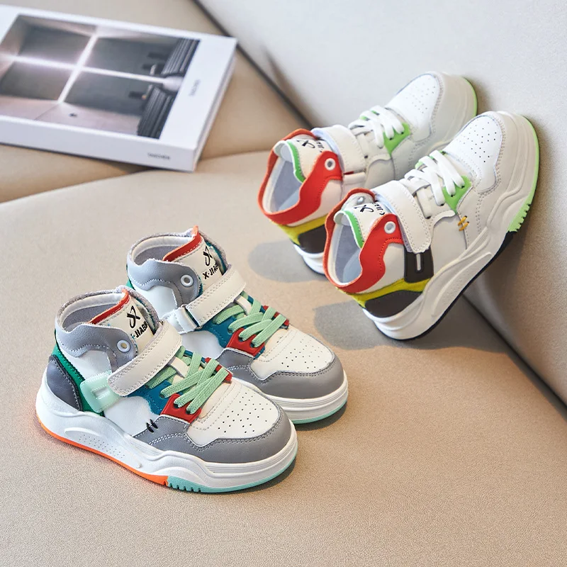 Children Casual Sports Non-slip Soft For High Quality In Fashionable Mixed Colors Unisex Kids Leather School Shoes