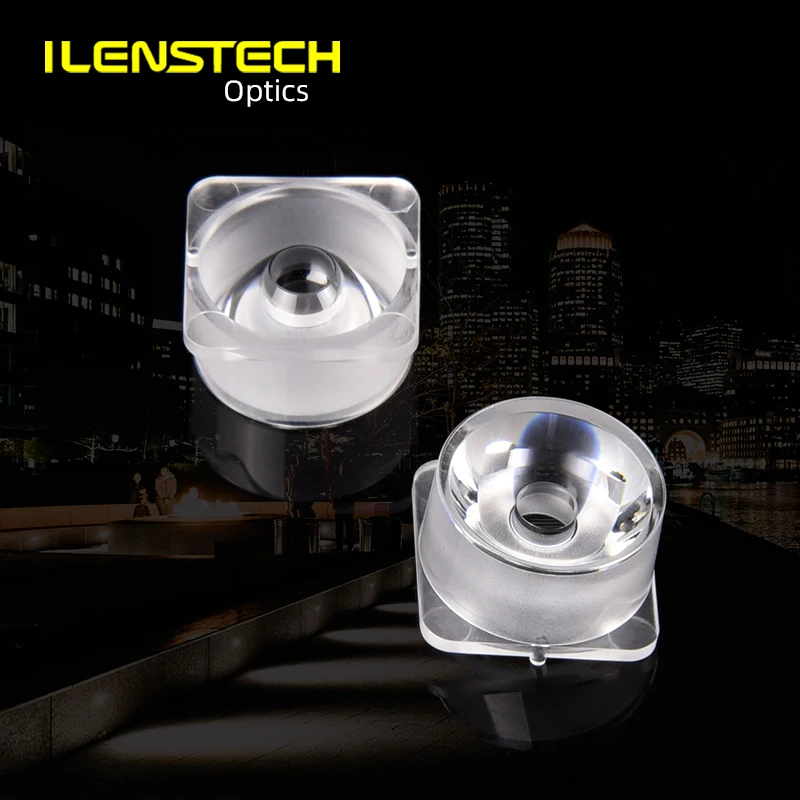 15mm led lens 10 degree narrow beam angled led optics for 5050 led /ilenstech secondary optics