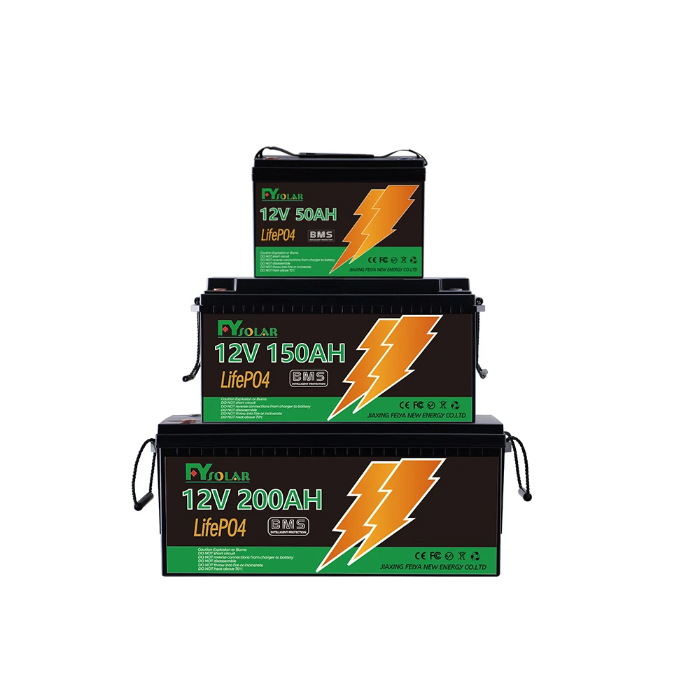 12v 25.6v 24v 12.8v 200ah Lifepo4 Battery Solar Lithium Battery Home Energy Storage System 100ah 200ah 150ah