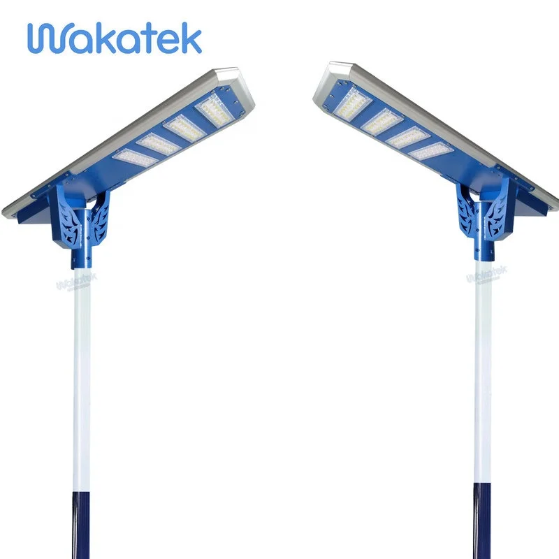  Уличный светильник на солнечной энергии WAKATEK 40 Вт 60 80 100 120 все в