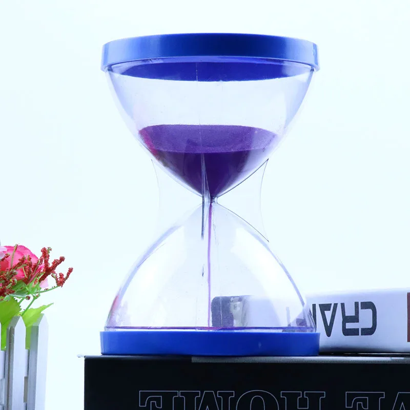 acrylic decoration small gift plastic hourglass timer 10 minutes