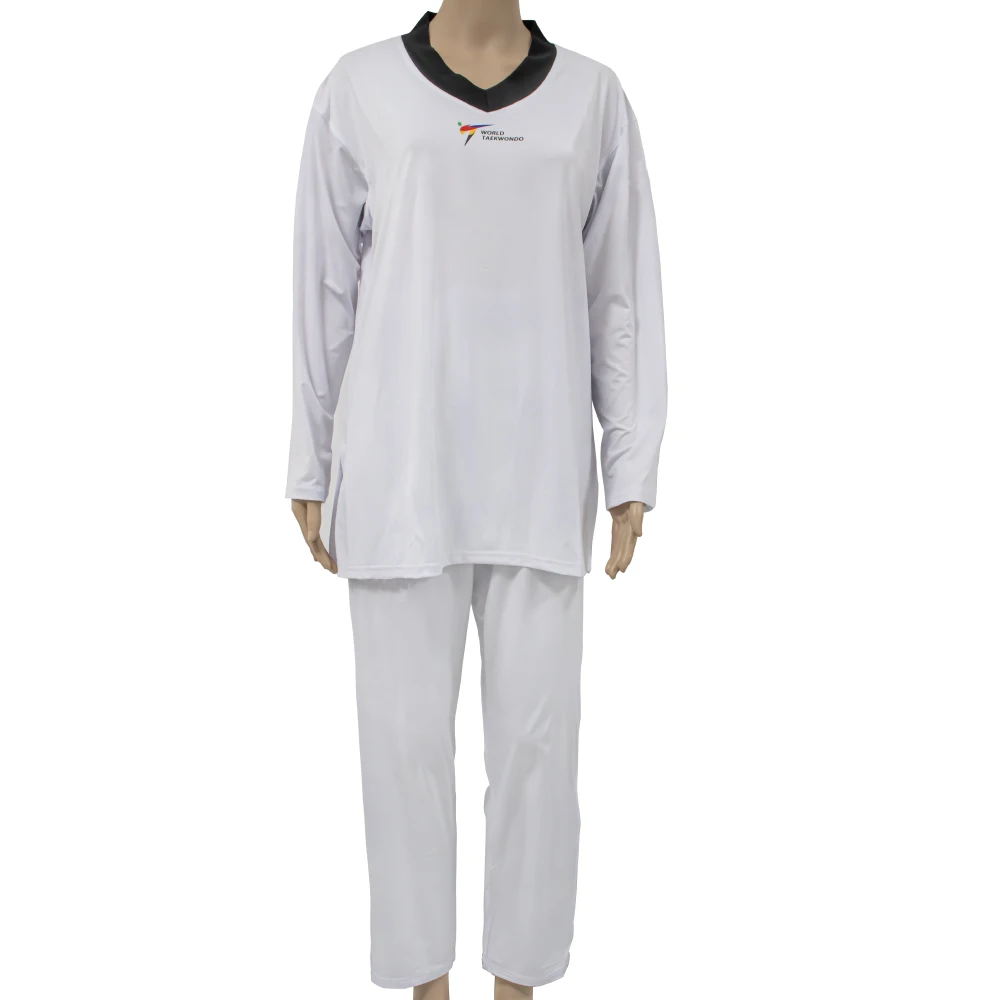 Factory Direct Selling Summer White Light Weight Breathable Taekwondo Dobro Wtf Uniform For Taekwondo Competitions