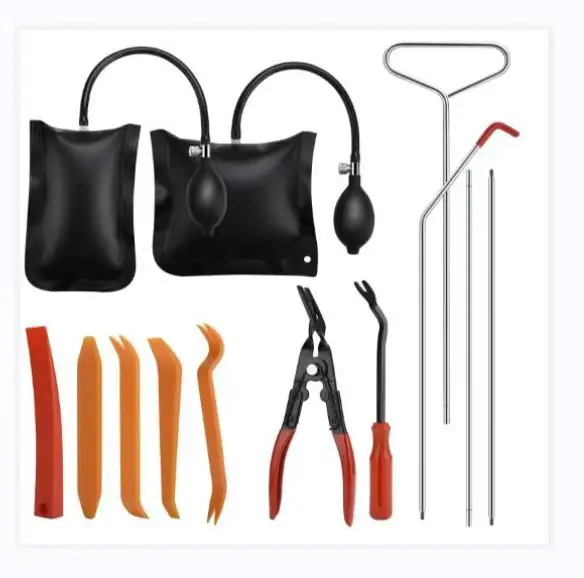 Car depression with multi-function repair interior removal screwdriver wedge installation positioning airbag tool repair