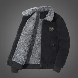 Wholesale 100%Cotton Warm Thick Corduroy Jacket Men