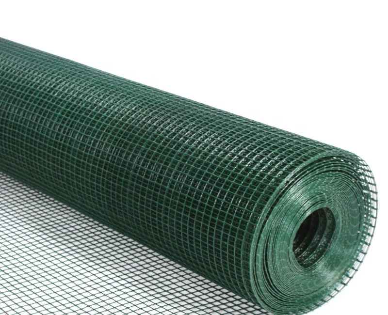 Green color  Welded Wire Mesh Pvc Coated Welded Wire Mesh Farm Fence