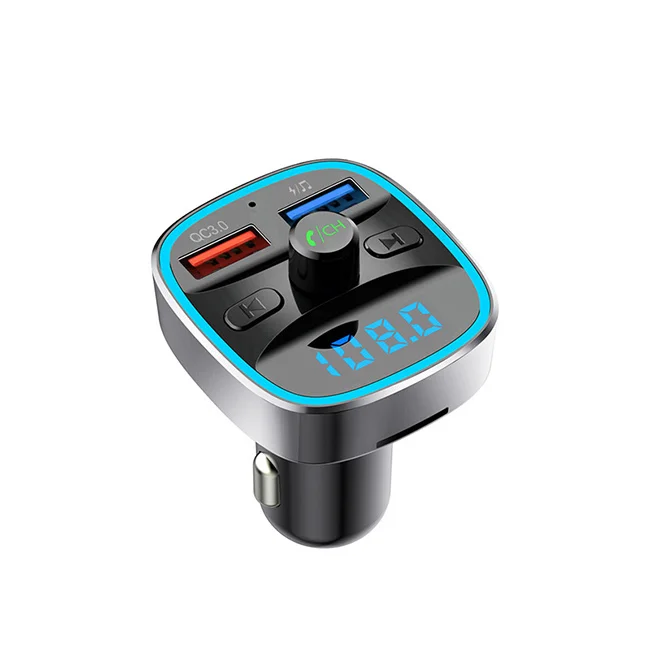 T25S Car MP3 player FM Transmitter Wireless Dual Ports U disk/SD Card QC3.0 Charger Car Kit BT Audio Adapter