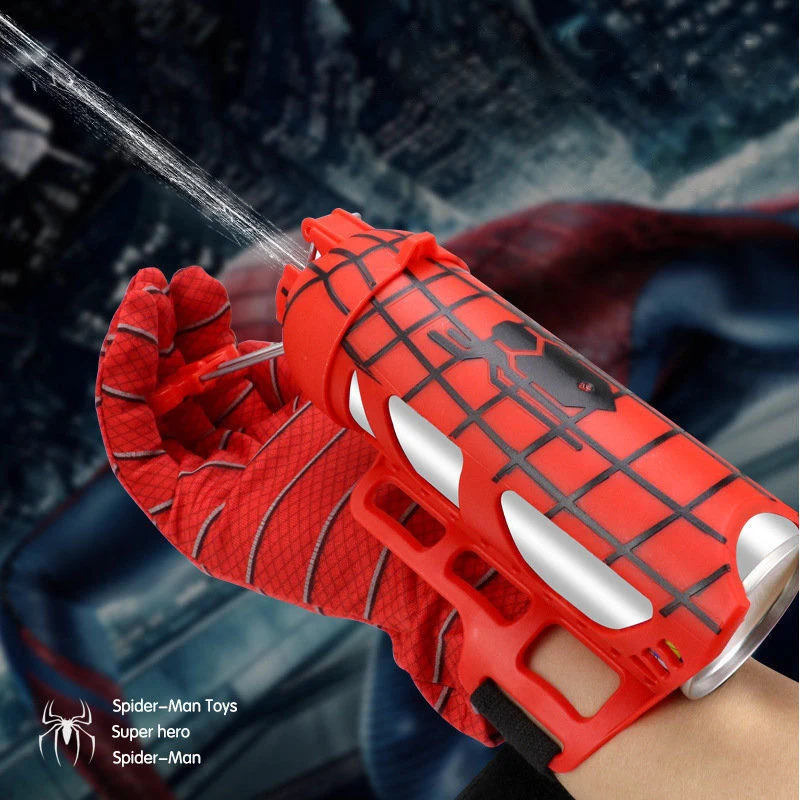 High quality Play Cotton Hand Spinner Playing  Spray Silk Launcher Set toys for kids