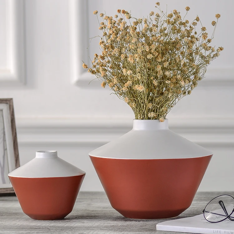 Wholesale New Stylish Wedding Bud Flower Vase Ceramic Vases for Home Decor
