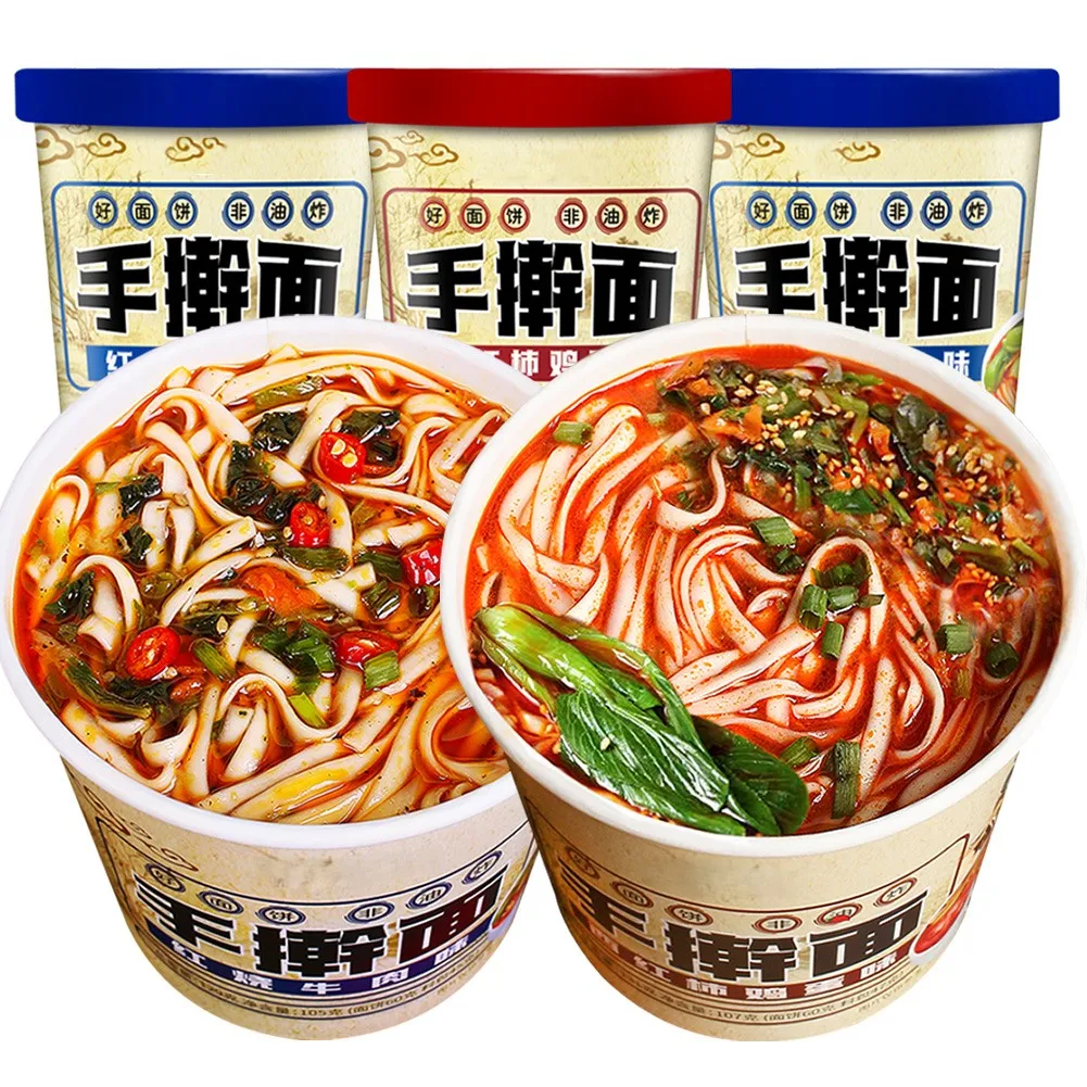 2024 Delicious Meals Food Shrimp Baby In Sour Soup Hand-Rolled Noodles Prepackaged Dishes Ready To Eat Restaurants