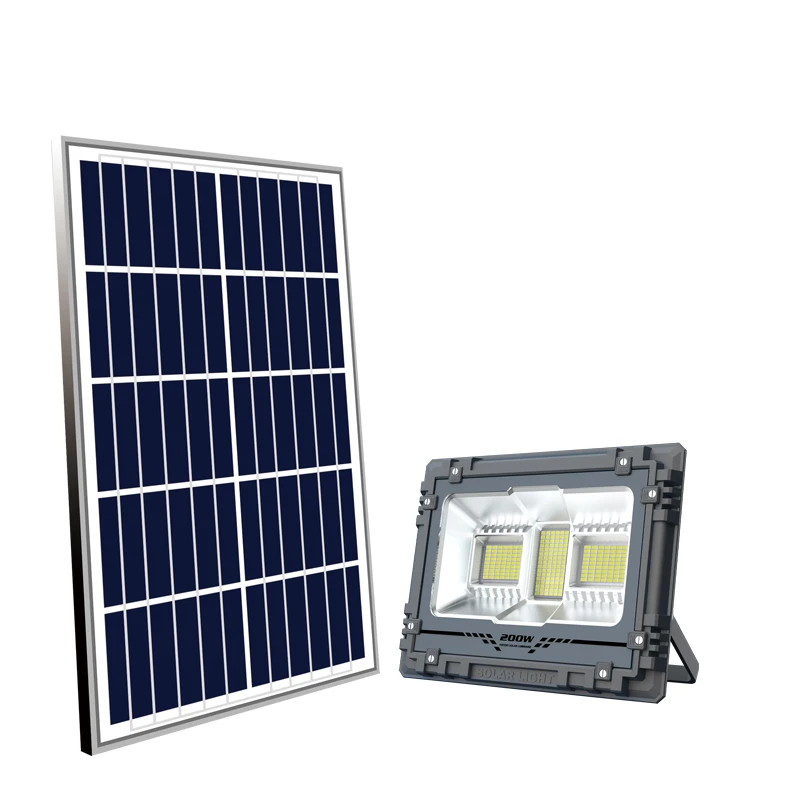 Shunjing lighting solar panel outdoor 60W 100W 200W 300W 500W 800W white focus solar led flood light