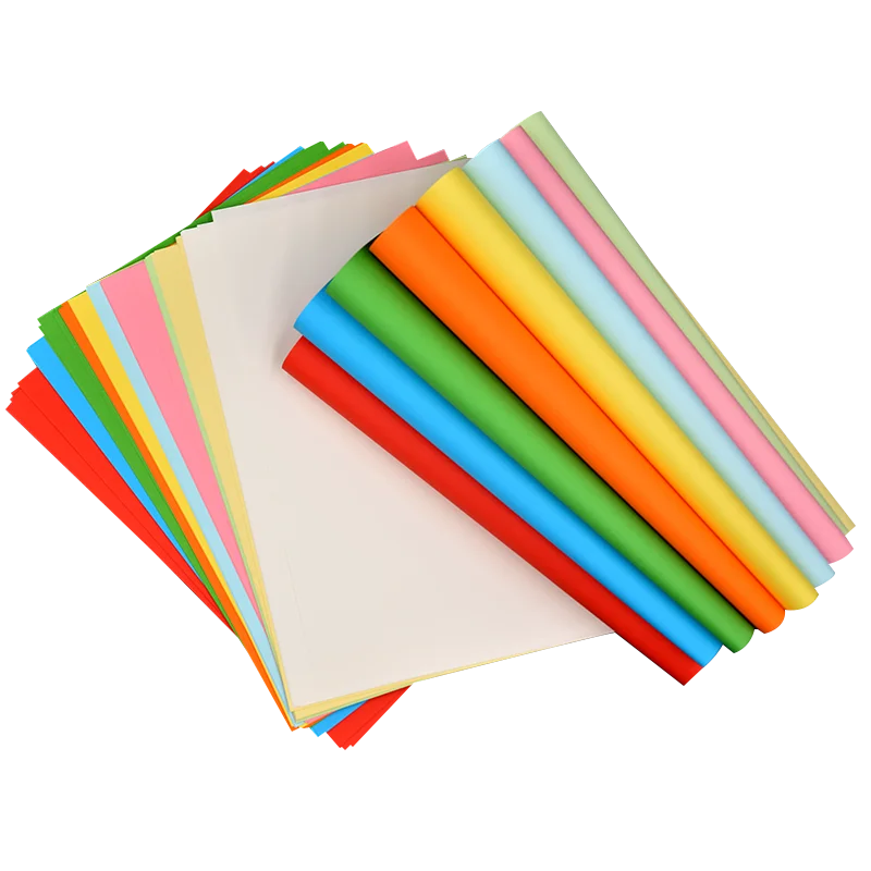 100 Sheets 80Gsm Double Side A4 Color Origami Paper Custom Size Square Colorful Paper for Office Printer or Diy Crafts Paper
