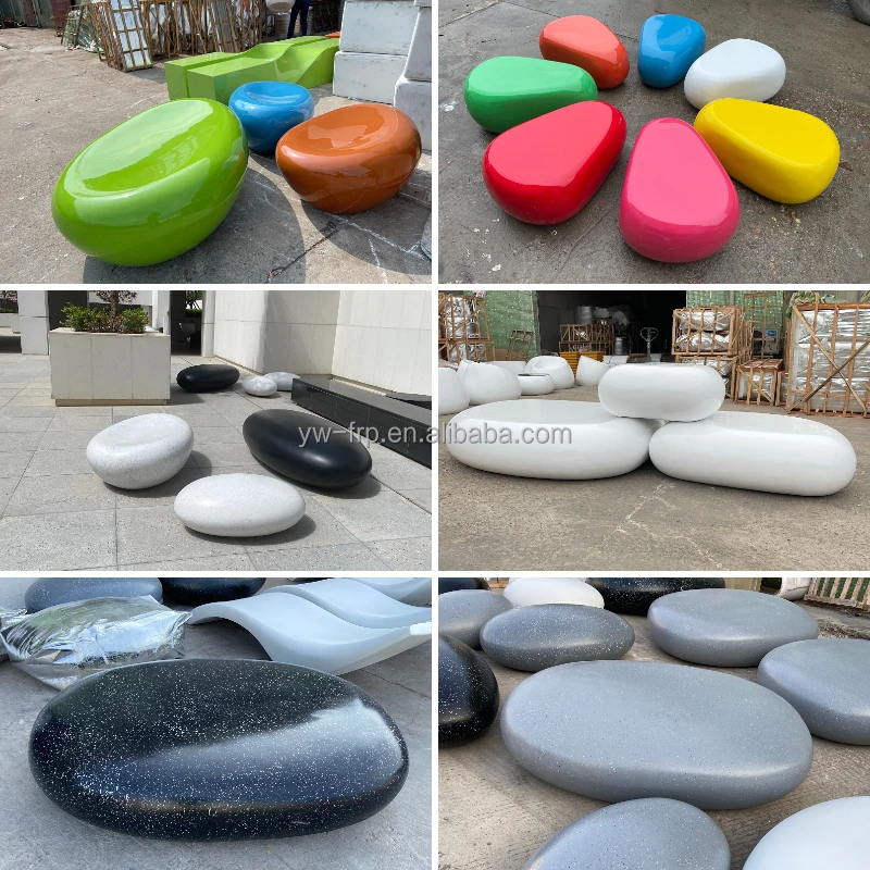 Seater Armless Airport Waiting Public Chair Fiberglass Cobble Seat for Public