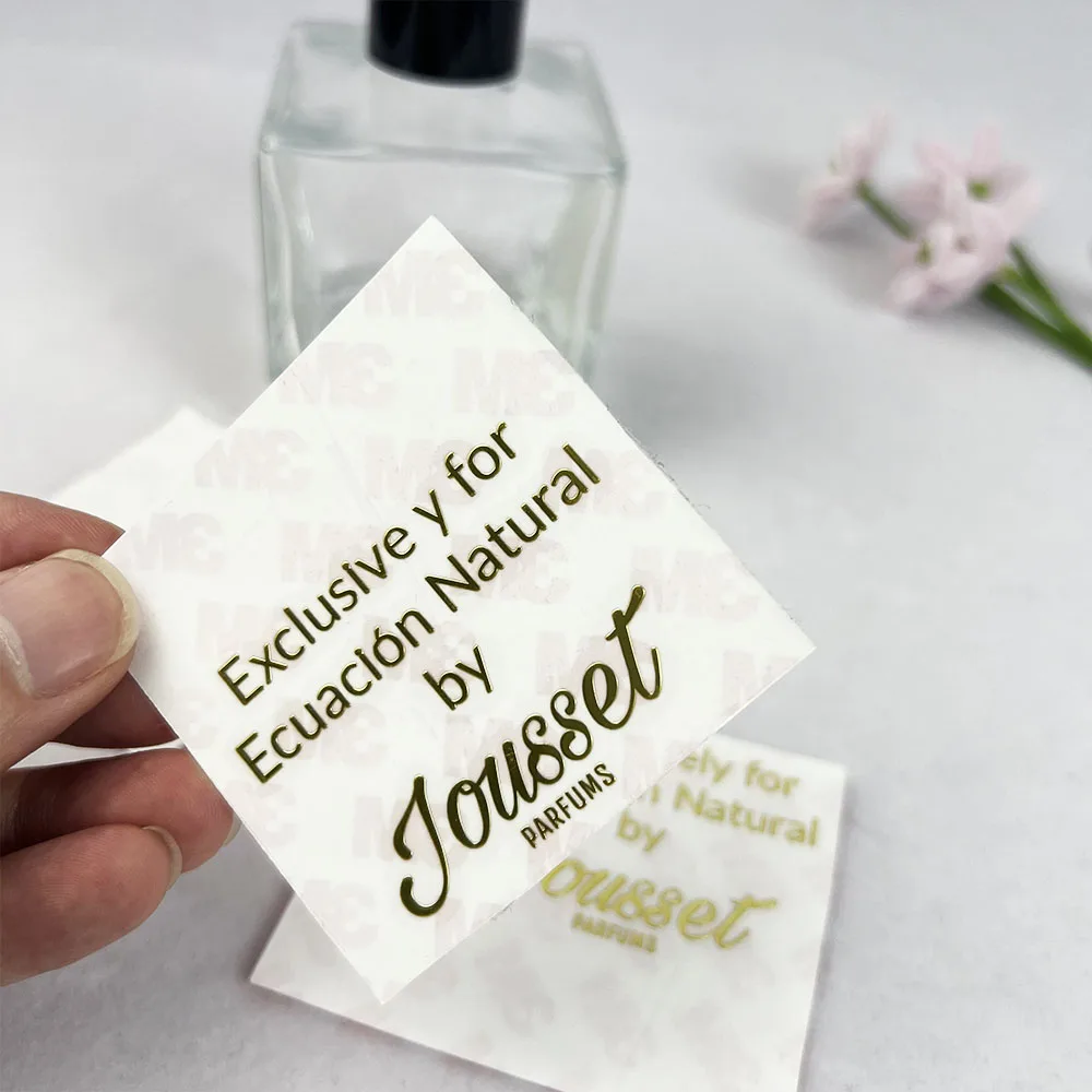 Perfume Sticker Personalized Labels Waterproof Sticker Nickel  Logo Hight Quality  Metal Label Nickel 3D Transfer Gold Sticker