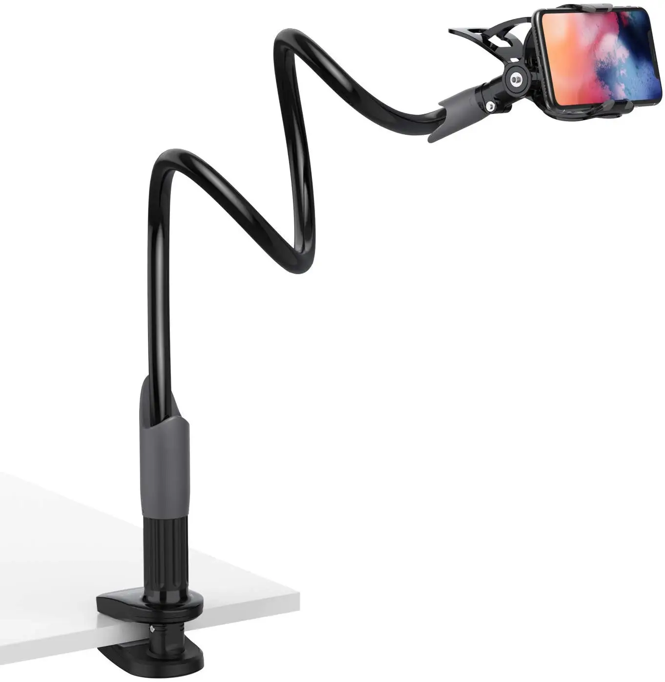 2020 design new Flexible Long Arm Gooseneck Mount Stand 360 Adjustable Ball Head Lazy Bracket Clamp monitor holder