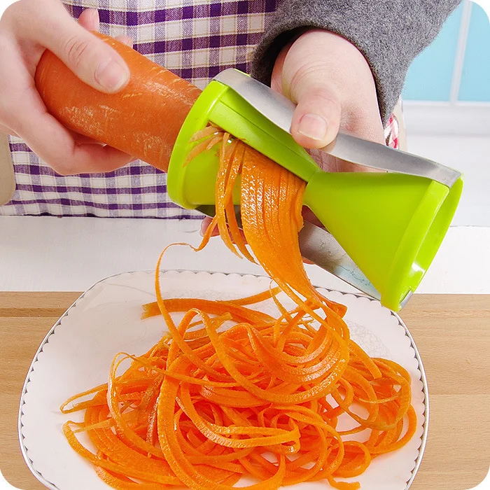 Multi Color Fashion Spiral Vegetable Slicer Fruit Cutter Peeler Kitchen Twister  Tool