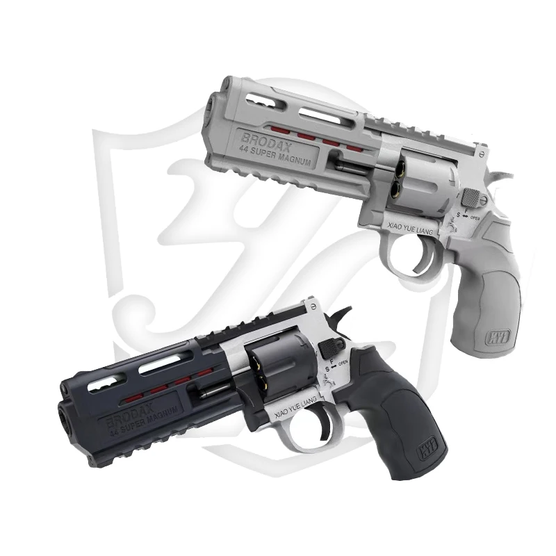 Best selling product Revolver soft bullet toy gun Ejection pistola de metal armas de fuego real adult Configure gun box