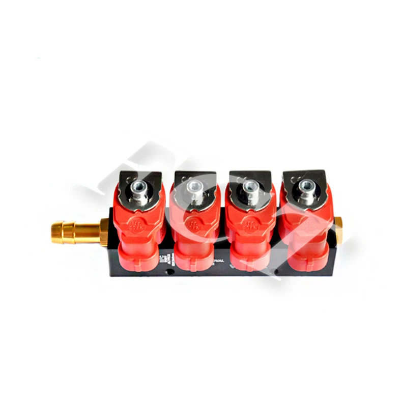 Hot selling CNG LPG 5th generation gas conversion injector rail 4 cylinders 2 ohm 3 ohm