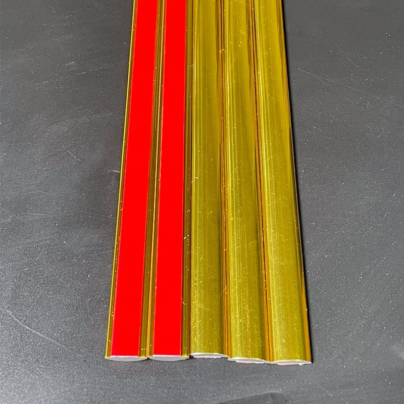Golden plastic edge trim decorative brass furniture strip abs wood edge banding