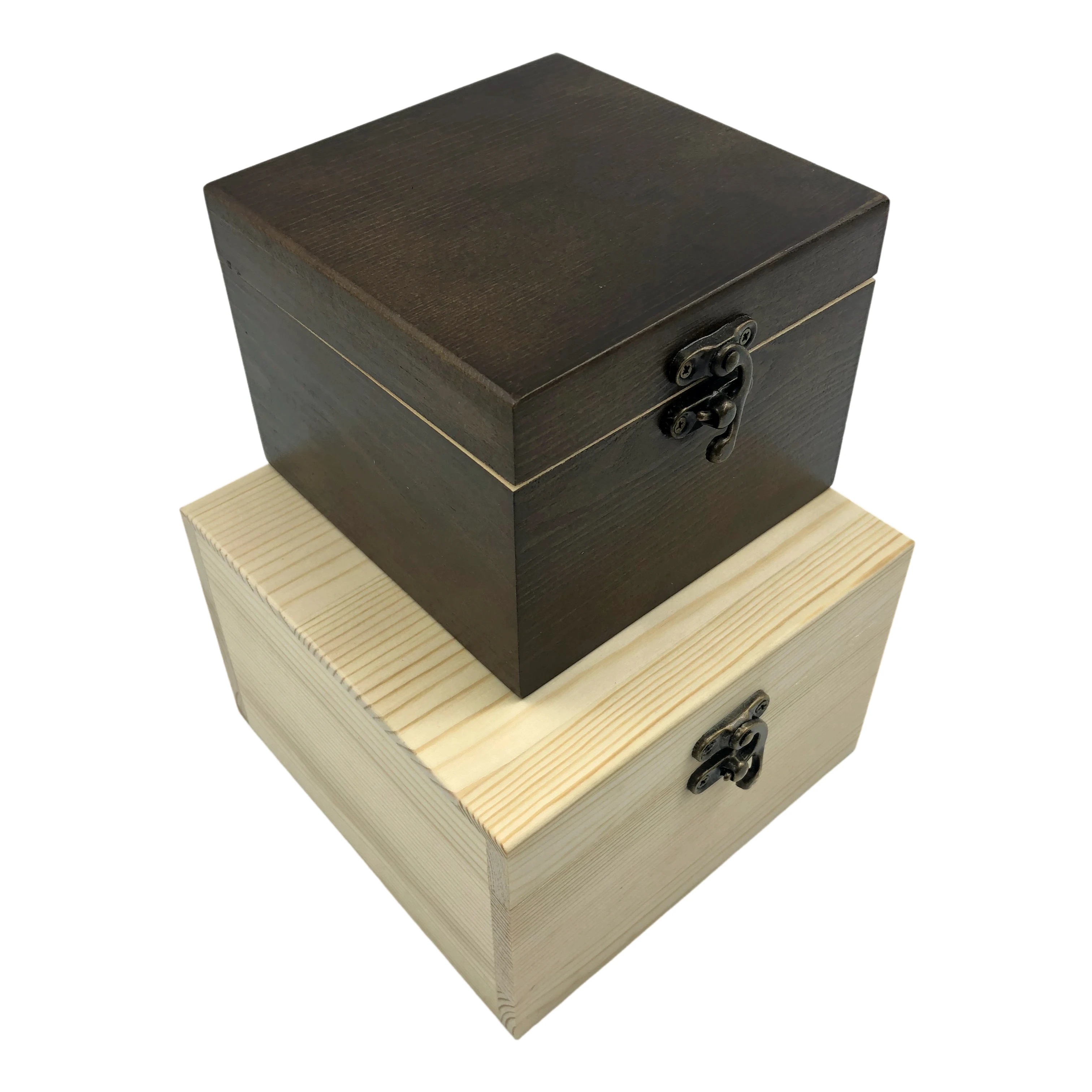 Custom Cheap Painted Gift Coffee Cup Storage Pine Wooden Tea Bag Packaging Box