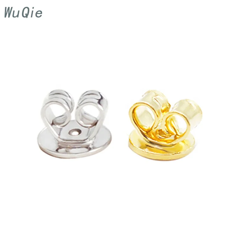 Wuqie оптовая продажа позолоченные серьги ювелирные изделия серебро 925 пробы на заказ застежка для