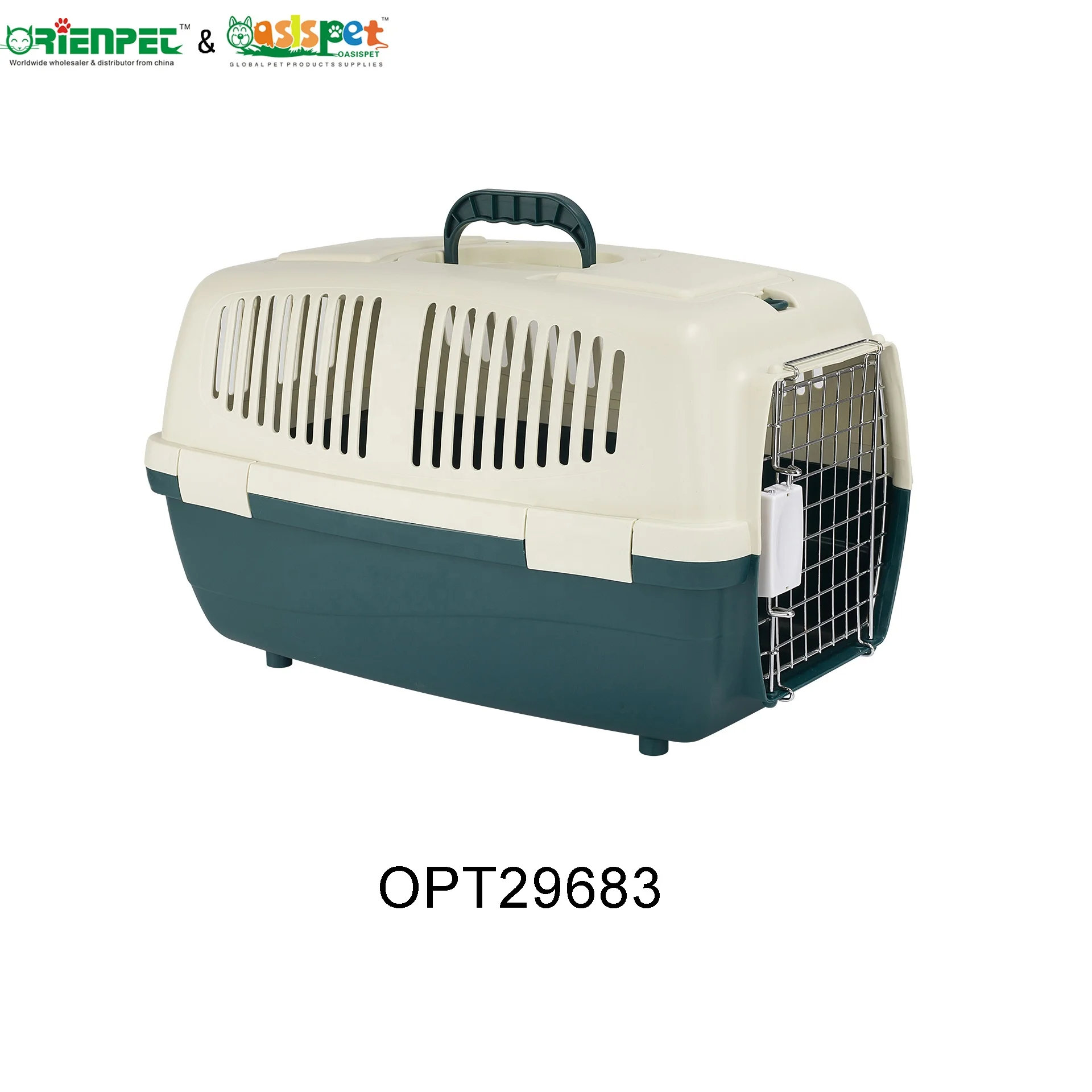 ORIENPET & OASISPET Plastic Pet carrier cage with Metal door Easy to carry Ready stocks OPT29683 Pet products