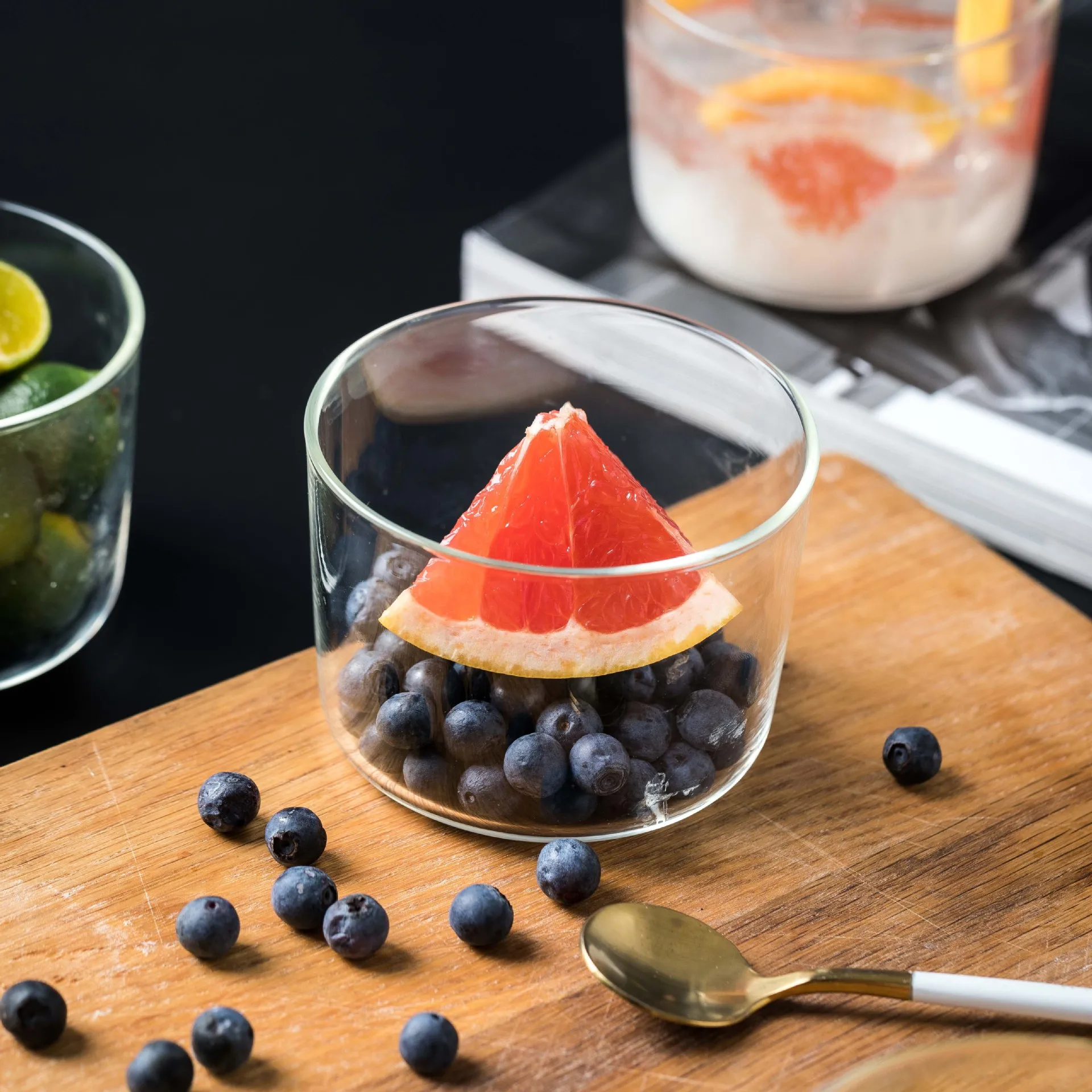 Высокотемпературная стеклянная чаша для пудинга, чашка для мороженого и йогурта, форма для выпечки, десертная чаша