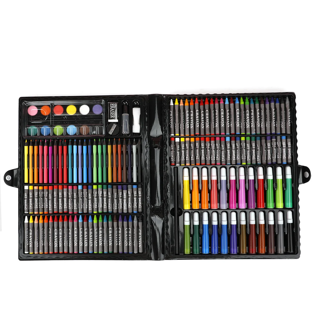 Paul Cezanne Wholesale Mixed Media Art Set Plastic Box 168pcs Art Paintbrush Painting Set Drawing Art Set for Kid Children